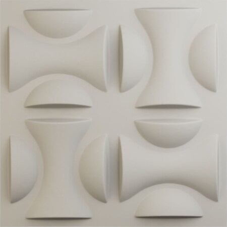 Ekena Millwork 19 5/8in. W x 19 5/8in. H York EnduraWall Decorative 3D Wall Panel, Total 32.04 Sq. Ft., 12PK WP20X20YOGBW-CASE-12